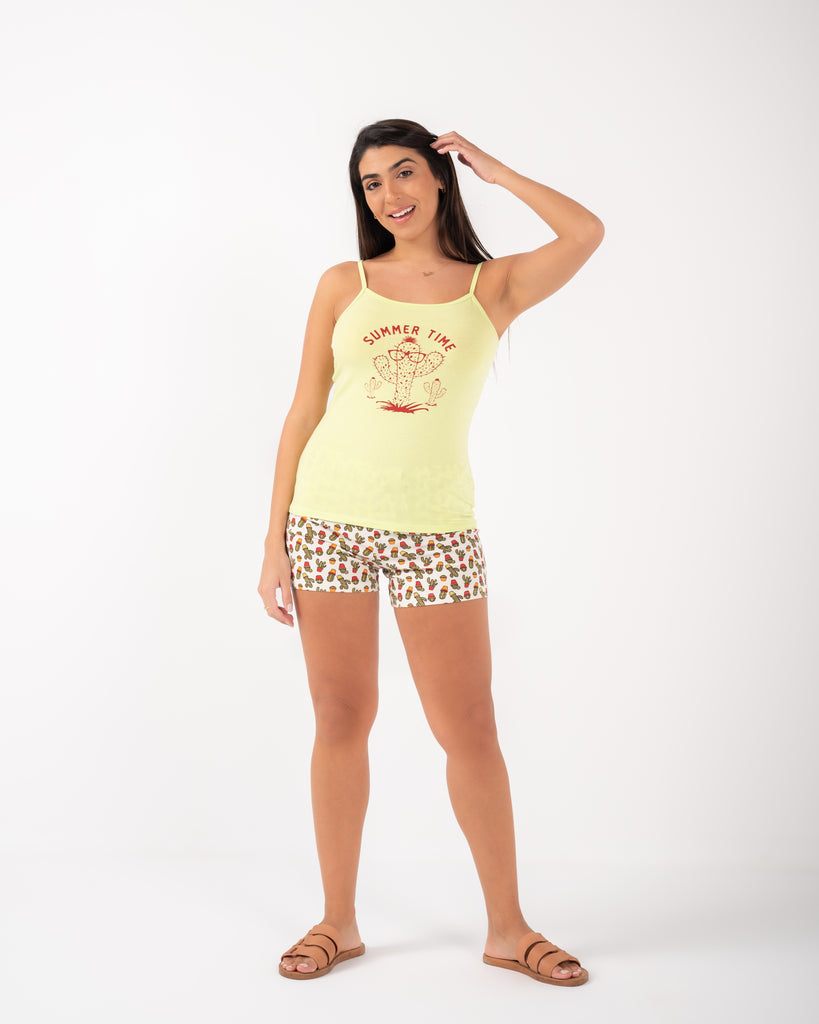 Women cotton short spaghetti Pijamas